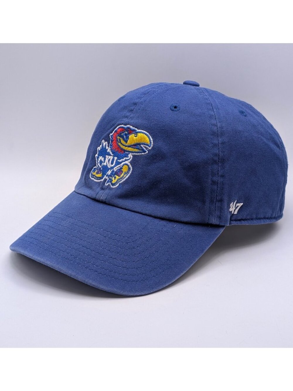 Kansas Jayhawks KU 47 Brand Blue Hat Cap Final Four 2022 Championship '47 Dad